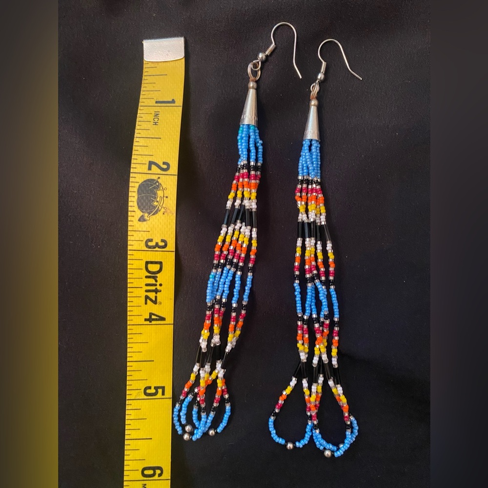 Native American Colorful Beaded Earrings